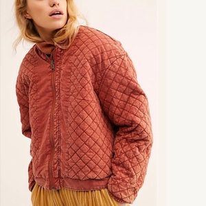 Free People Reversible Quilted Jacket Medium NWT